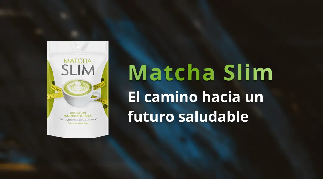 Presentación atractiva del producto Matcha Slim